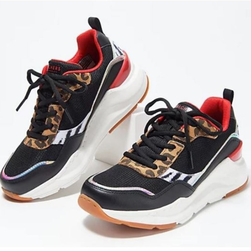 Skechers Multi Animal Print Sneakers Rovina Street